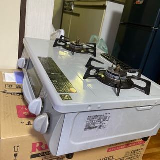 リンナイ　ガンコンロ　ガステーブル　二口コンロ　都市ガス　の画像
