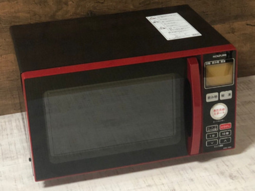 ◇コイズミ 電子レンジ 2017年製 フラット庫内 50/60 Hz兼用 KRD-1850