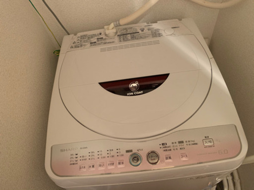 【譲り先決定】SHARP 全自動洗濯機 ES-GE60L 2012年製　イオンAg 6kg