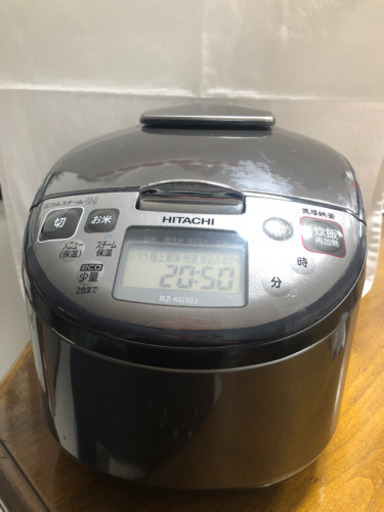 【お値下げしました☆】極上炊き圧力\u0026スチーム 日立IHジャー炊飯器(家庭用) RZ-KG10J 1.0Lタイプ