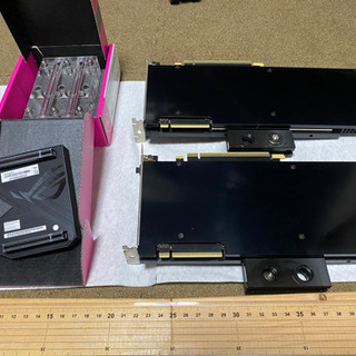 RTX2080ti水冷×2枚セット、SLIbridgeカード