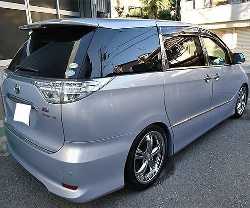 TY082 AHR20W エスティマHV G 7人乗り 前期 左ヘッドライト HID 50用 バラスト/AFS 付 インナー メッキ ★取り付け部破損無し ○ エスティマハイブリッド（トヨタ）Ｇ サイドリフトアップシート装着車