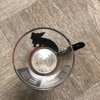 耐熱猫グラスコップの画像