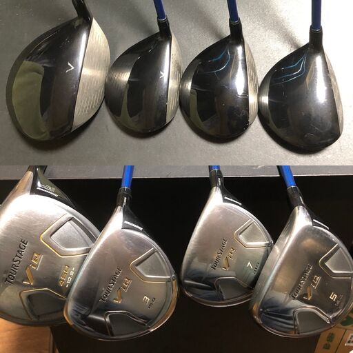 希少！ ゴルフセット ツアーステージ VIQ ウッド Tour-AD４本揃え ゴルフ アイアン８本 ウェッジ パター MIZUNO キ
