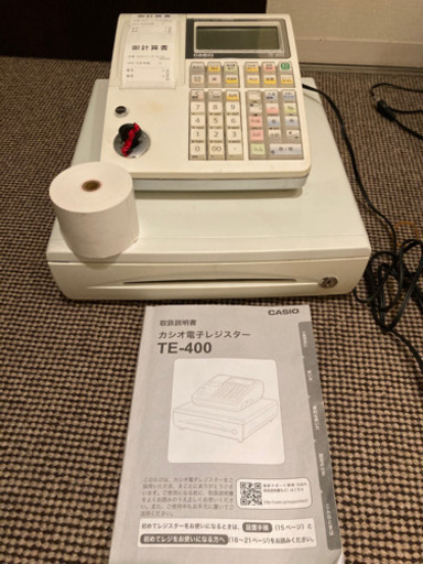 CASIO カシオ TE-400 動作品　レシート3つ付き