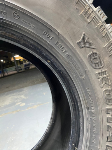 265/75R/16 YOKOHAMA GEOLANDER MT 中古4本セット