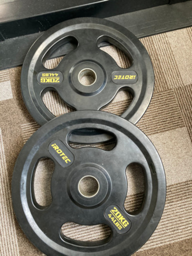 IROTEC ラバー　オリンピック バーベル　プレート 20KG