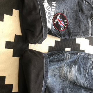 半ズボン デニム 160サイズの画像