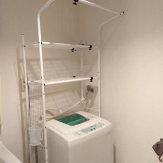 （洗濯機用棚付）2009年製TOSHIBA洗濯機　ひとり暮らし用の画像