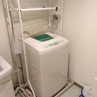 （洗濯機用棚付）2009年製TOSHIBA洗濯機　ひとり暮らし用の画像