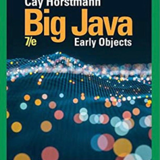 Big Java: Early Objects