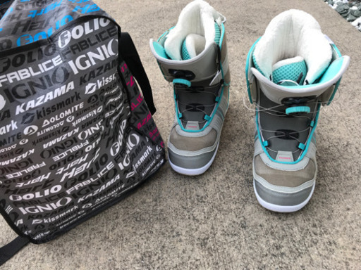 スノーボード　板と靴