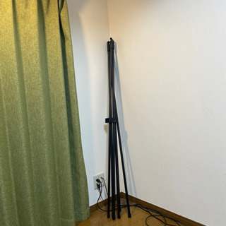 スリム収納物干し ブラックの画像