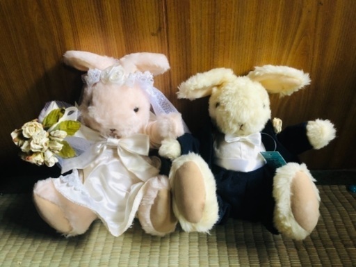 値下げ❗️ウェディング　ぬいぐるみ　うさぎ　ウェルカムボード