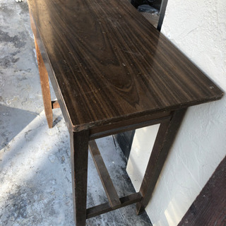 小ぶりの小さな机　袖机　レトロの画像