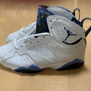 NIKE AIR JORDAN 7 RETRO WHITE/FRENCH BLUE=FLINT GREY 27.5cm未使用品