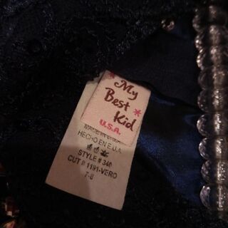 ネイビービジュー付きドレス!!7-8才　120cm　130cm　子供服　キッズ　ワンピース　プリンセスの画像