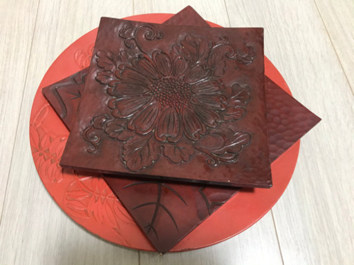 ⭐️お譲り先決定⭐️ 鎌倉彫　三枚セット