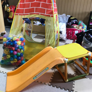 【完全閉店セール】アンパンテント、ボール、滑り台セット