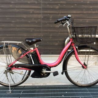 地域限定送料無料 ヤマハ パス ナチュラ 新基準 8,7AH 子供乗せ ピンク