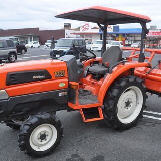 クボタ 21馬力 トラクター 水平/耕深/AD倍速/クリープ 652h 整備済み品 自社配送可（地域限定） 引き取り歓迎の画像