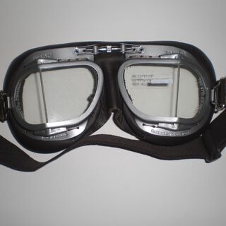 オートバイ用　ハルシオンヴィンテージゴーグル　茶の画像