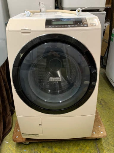 引き取りのみ　HITACHI 日立 BD-S8700L 2015年 ドラム式洗濯機 洗濯脱水10kg 乾燥6kg ビッグドラム スリム 動作品 川崎区
