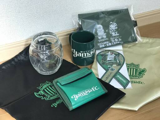 松本山雅　グッズいろいろ　グラス　ジョッキ　マグカップ　財布　マグネット