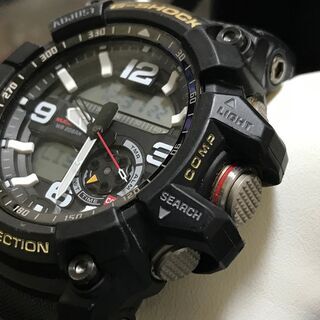CASIO G-SHOCK GG-1000-1AJF MUDMASTER マッドマスター 方位.温度計 搭載 ツインセンサーモデル アナデジ ブラック Gショックの画像