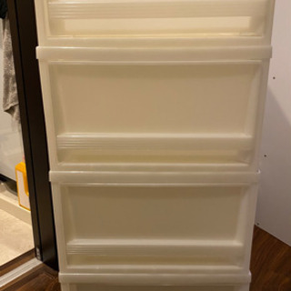 衣類収納　カラーボックス　4段の画像