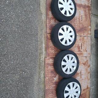 155/65R14 夏4本2015年製スズキホイールカバー付　