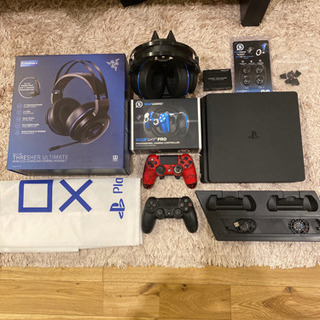 ps4本体+スカフコントローラー+razer ultimate thresherの画像