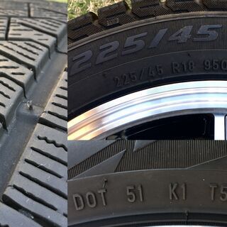 ★取引完了★値下げしました！　【ホンダ オデッセイ(RC系)用 スタッドレス・ホイールセット】の画像