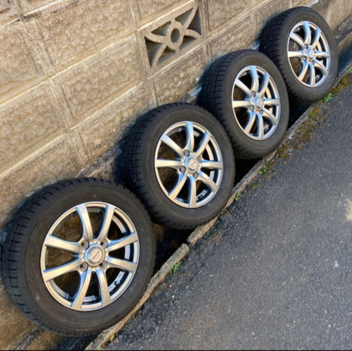 バリ山！2015年製 155/65R13 トーヨー ガリット G5 ZACK JP-110 13×4.5j+42 PCD100/4H スタッドレスタイヤ 4本 軽自動車