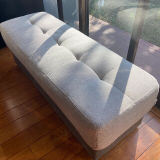 値下げしました！ベンチ　椅子　ソファ　グレー（傷あり）