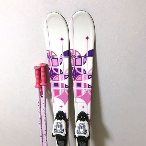 -高価買取- Reuse Store C's 【ジュニア カービングスキーセット】K2 ケーツー★板124/23.5靴★女の子 スキー授業 旅行におすすめスキー板 サロモン オガサカ ヘッド
