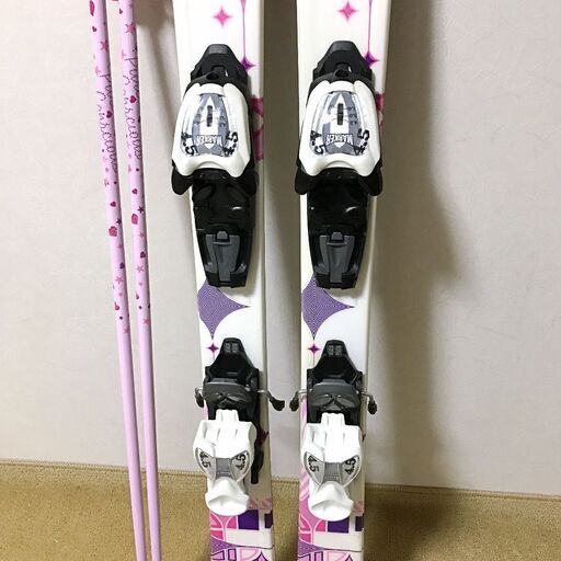 -高価買取- Reuse Store C's 【ジュニア カービングスキーセット】K2 ケーツー★板124/23.5靴★女の子 スキー授業 旅行におすすめスキー板 サロモン オガサカ ヘッド