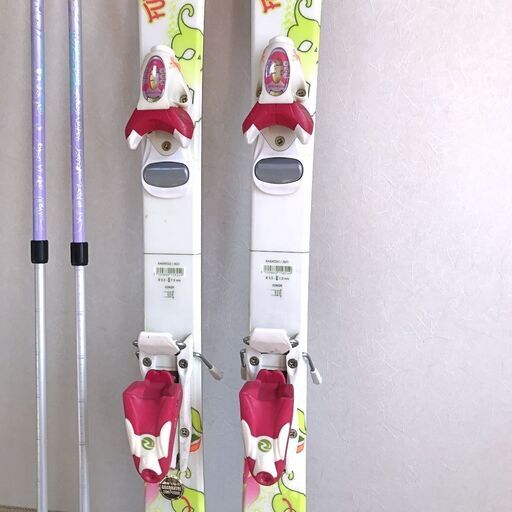 -高価買取- Reuse Store C's 【ジュニア カービングスキーセット】rossignol ロシニョール ★板120/靴22★女の子 スキー授業 旅行におすすめスキー板 サロモン オガサカ
