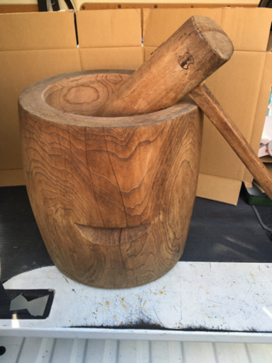 餅 もち 臼 うす 欅 ケヤキ 杵付き 餅つき臼