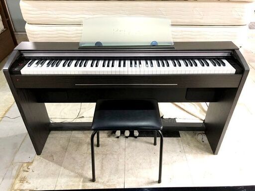 札幌近郊　送料無料　CASIO カシオ 電子ピアノ 88鍵盤 Privia プリヴィア PX-720 2008年製 椅子付