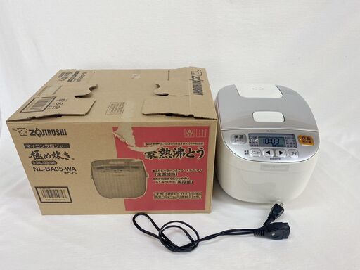 11*28 象印 ZOJIRUSHI マイコン炊飯ジャー NL-BA05 3合炊き 16年製