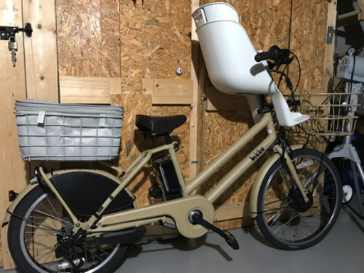 子ども乗せ 電動アシスト自転車　本体＋フロントチャイルドシート　ビッケ グリ dd 2020モデル