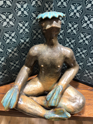 縁起物 置物 カッパ インテリア 飾り オススメ 現品限り