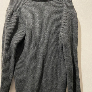 濃グレー厚手カーディガンの画像