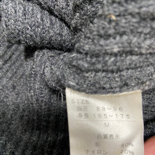 濃グレー厚手カーディガンの画像