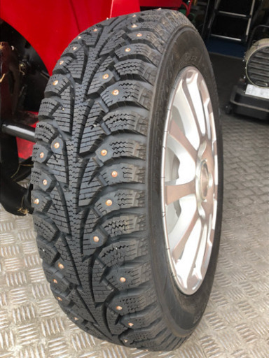 値下げ致しました155×65 R×13 ハンコックスパイクホイールセット