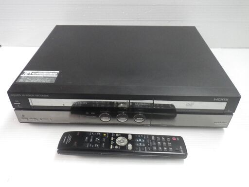 ■ジャンク(録画可)■シャープ HDD/DVD/VHSレコーダー DV-ACV52 リモコン付