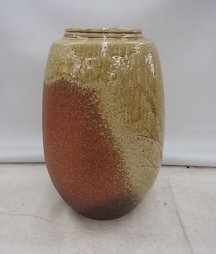 ☆ 美品 信楽焼 紫峯作 花瓶 花器 生け花 花生け フラワーベース 木箱付 札幌 北20条店