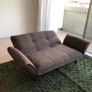 ｛商談中｝2人掛けソファ　ソファベッド　目黒区の画像