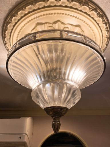 アールデコ調 直付け LEDシーリングライト 2灯 電球色